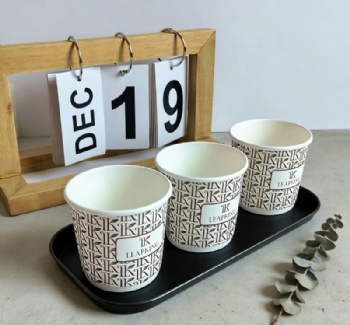 Food-grade Yinuo Disposable PE Coated Paper Cups for Hot Drinks Juice & Carbonated Drinks Double Wall 2.5oz-16oz