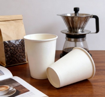 Pure White 2.5oz-16oz Factory Direct Sale of Disposable Thickened Paper Cups for Coffee Tea Beverage